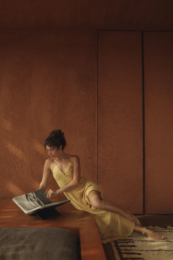 Yellow Gold Padma Dress Bohemian Goddess Beach Resort