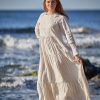 Linen Maxi Dress Plus Size Wedding Kaftan Abaya