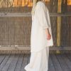 Oversized Linen Shirt Dress: Italian Tunic Blouse Plus