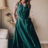 Ready To Ship Wrap Linen Dress Maxi Summer